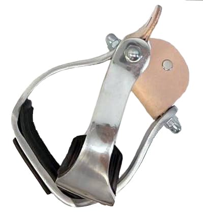 Equitem Pony Youth Polished Aluminum Stirrup with Rubber Tread