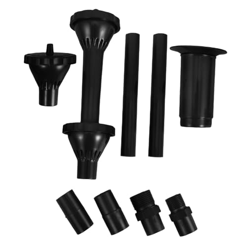 TOBBOMEY 9 Piezas Boquillas de Fuente para Bomba de Agua Rociadores de Jardín y Estanque Cabezas de Fuente Sumergible Accesorios de Plástico Duradero para Piscinas y