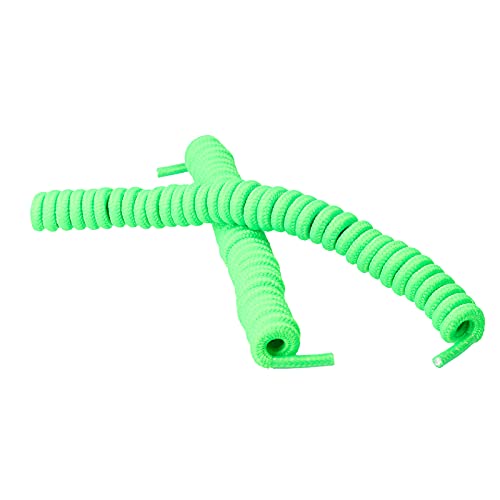 CORD ON - Twist-Twist Elastische Schnürsenkel für Kinder und Jugendschuhe - 1 Paar, Grün F, Einheitsgröße Cover