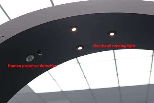 GIMI COCKPIT IW-320 Zero Gravity Computer Gaming Chair Reclining Workstation(5-Monitor Brackets, Leather Seat, Black)