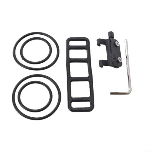 Shophubio Soporte de matrícula de carrera para triatlón y ciclismo, soporte ligero montado en tija de sillín con sistema de seguridad de banda de goma (D)
