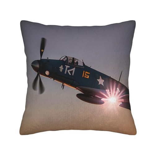 Housses de coussin velours côtelé imprimé avions décoration de voiture
