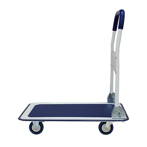 Carretilla plegable resistente de 330 lbs con 4 ruedas miniatura 2