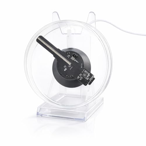 Sxhlseller 3D-Hologramm-Fächerprojektor 1080p 3D-Hologramm-Projektor mit Fernbedienung Tragbarer Holografischer Display-Projektor mit Schutzhülle für den Handel Halloween Ausstellung