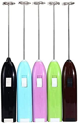 Milk Frother Electric Foam Maker Classic Sleek Design Hand Blender Mixer Froth Whisker Latte Maker for Milk,Coffee,Egg Beater,Juice,Cafe Latte,Espresso,Cappuccino,Lassi,Salad (Multicolor)