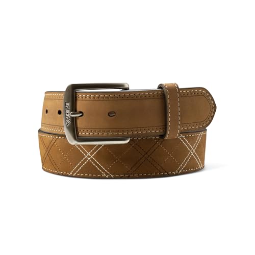 ARIAT Men's Cross Stitch Leather Belt