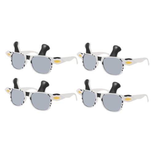 Homoyoyo Cute Cartoon Animal Glasses Animal Cow Eye Wear for Selfie Fun at Parties Birthdays and Halloween
