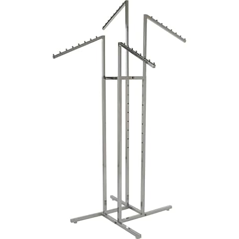 Heavy Duty Chrome Clothing Rack with Adjustable Arms Cover