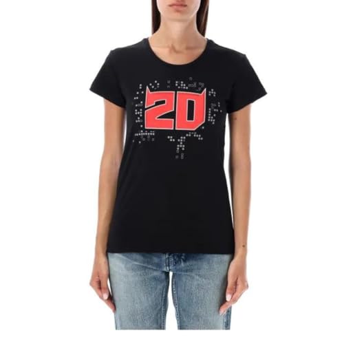 T-Shirt Fabio Quartararo 20 Noir Femme Vibrez pour le Pilote Français
