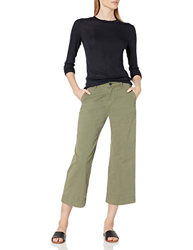 Amazon Brand - Daily Ritual Women's Fluid Knit Long-Sleeve Crewneck Shirt, Navy, Large