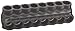 Morris Products 97746 Mountable Multi-Cable Connector, Insulated, Single Entry, Black, 6 Ports, 5/16" Allen Hex, 250 - 6 Wire Range