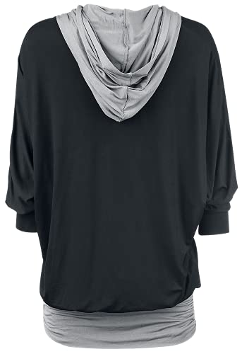Black Premium by EMP Donna Maglia Nera a Maniche