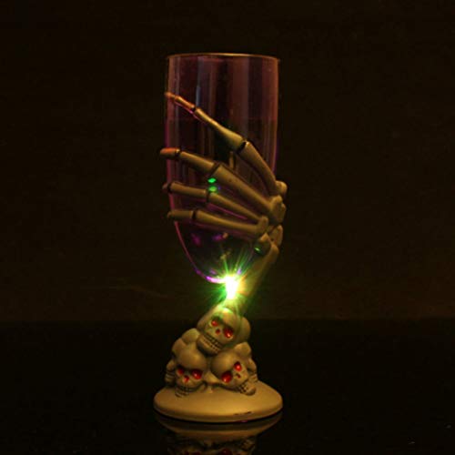 Cabilock 2 peças Halloween Goblet Esqueleto Vinho Goblet Piscante Copos de Bebidas Cápsulas de Vinho