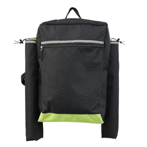 Millercare Wheelchair Bag - Durable Mobility Scooter Bag with Walking Stick Holder - Wheelchair Storage Bag for Easy Access - Versatile Crutch Bag for Wheelchairs & Mobility Scooters | Black