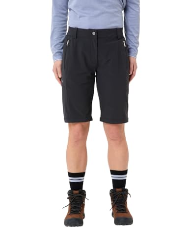 VAUDE Wanderhose Damen Zip-Off Farley Stretch III, wasserdichte Outdoorhose Stretch, atmungsaktive Trekkinghose mit Gummizug, komfortabel, Winddicht & schnelltrocknend