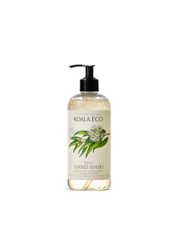 Koala Eco Natural Hand Wash- Plant-Based, Eco-Friendly - with Australian Lemon Scented Eucalyptus & Rosemary Essential Oil - 16 oz