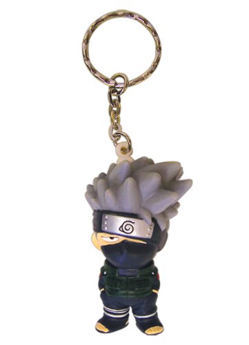 Great Eastern Entertainment Naruto Kakashi 3D Super Deform Keychain, 2"
