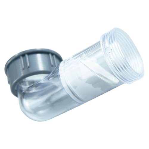 PENIKOKO Válvula Antirretorno Transparente para Desagüe de Tubería Codo de Antiolor para Lavabo y Cocina Accesorio Práctico y Fácil de Instalar