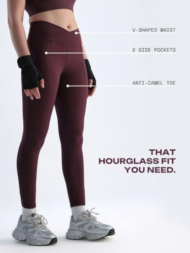 Image of CAVA Hourglass Snug Leggings for Women | V Waistband, Anti Camel Toe, Curved Back Seam, Deep Side Pockets, Sculpting ADPT Fabric