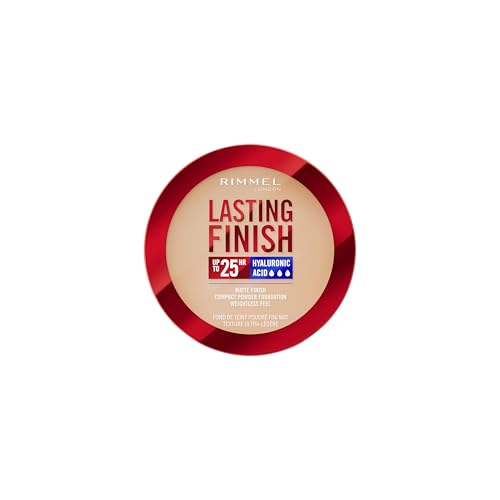 Rimmel Lasting Finish, 003 Sesame, Fond de Teint Compact, Fini Flouté, Fini Mat, Couvrance Totale, SPF20, Formule Vegan, 7g