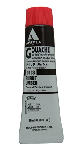ホルベイン アクリリックガッシュ バーントアンバー D133 20ml 007133