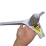 JAXU Men's Spandex Bulge Pouch Thong Underwear Ball Out Bikini T-back Shiny Solid Tangas Light Gray M