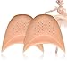8 Pcs Toe Caps Soft Toe Protectors Silicone Toe Pads Gel Ballet Pointe Pads Toe Sleeves Tip Protectors High Heels Toe Cap Protectors with Breathable Hole
