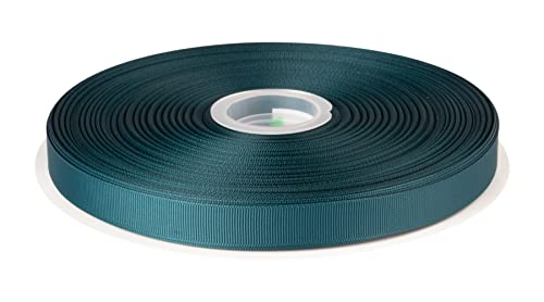 Fondersy 16mmX 91M Solid Grosgrain Ribbon for Gift Wrapping Hair Bows, Parties, Wedding Decoration, Crafts Sewing(Teal)