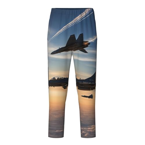 Pantalon de pyjama avions de chasse doux contre les nuits agitées en hiver