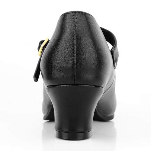 Women's Character Shoes Non-Slip Latin Salsa Ballroom Dance Heels T-Strap Wedding Pumps4