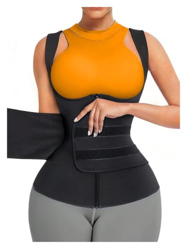 Traje de sauna para mujer con compresión doble contra la flacidez 2