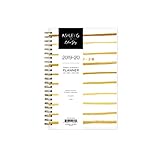 Ashley G for Blue Sky 2019-2020 Academic Year Weekly & Monthly Planner, Flexible Cover, Twin-Wire Binding, 5
