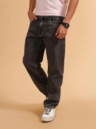 Image of WROGN Men's Anti Fit Jeans | Mid Rise | Jeans for Man