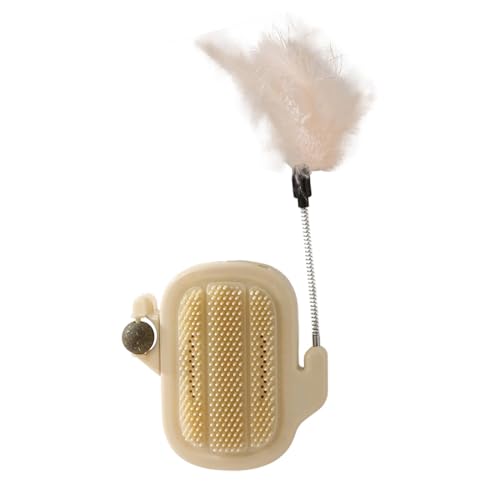 Juguetes de hierba gatera – Juguete para gatos | Juguetes de hierba gatera para gatos | Juguetes para gatos | Teaser Stick Catnip Ball Groomer Brush | Juguete rascador facial de bola de hierba gatera
