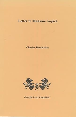 Letter to Madame Aupick