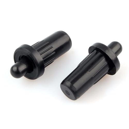 20 Stück schwarze Kunststoff-Shutter Feder-geladene Reparatur-Stifte Dämpfer Ersatz Plantage Shutters Reparatur-Stift Schrank Tür Feder Befestigungen Möbel Armaturen
