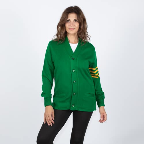 Image of Stewart & Strauss Cardigan Varsity Letter Sweater | American style button front letter sweater knit since 1977, heavyweight and ready for chenille letters and patches