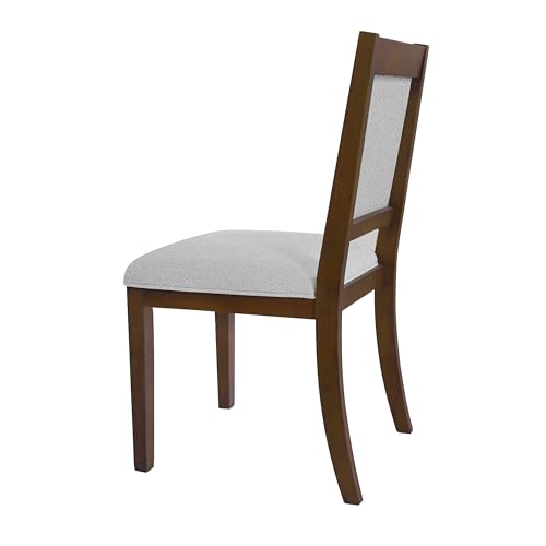 Image of HomePop Open Back Dining Chair - Gray Solid Woven (Set of 2)