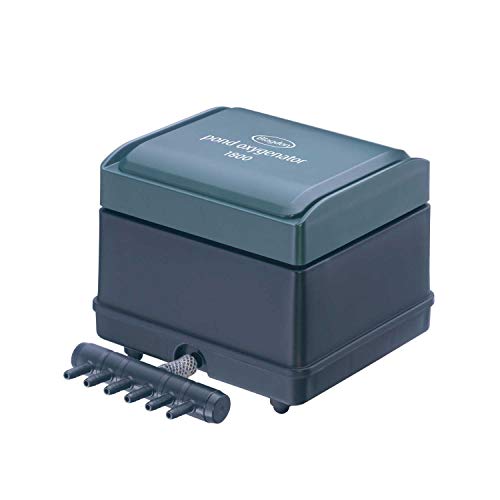 Blagdon Pond Oxygenator 1800, 6 Outlet Air Pump for Ponds Up to 10,000 Litre (Koi Ponds Up to 5,000 Litre), Suitable for Aeration and Oxygenation in Hydroponic and Aquaponic Systems