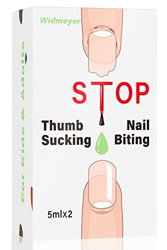Widmeyer Nail Biting Treatment for Kids and Adults - No Bite Nail Polish to Help Stop Nail Biting, Stop Thumb Sucking for Kids