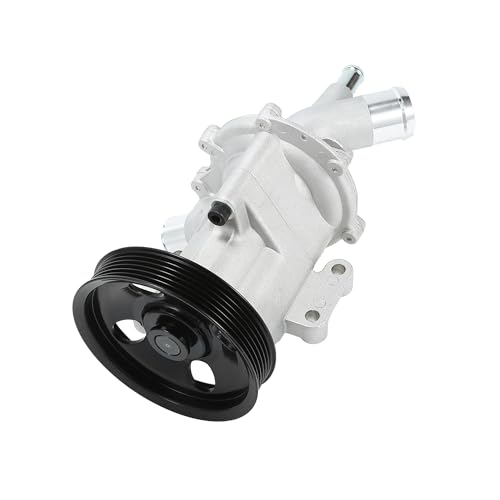 A ABSOPRO Water Pump No.11517513062 - Car Front Engine Water Pump - for Mini Cooper R50 R53 1.6L 2001-2006 Metal Silver Tone - 1Pc Item Replacement