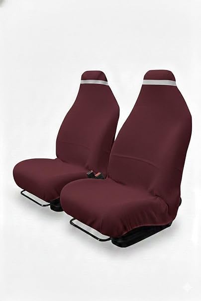 Image of ROMAN HOME 100% Superfine Cotton Solid Large Luxury All Car Seat and Office Chair Towel with Tie Knot & elistick 450 GSM (Pack of 1) (1, car Marron)