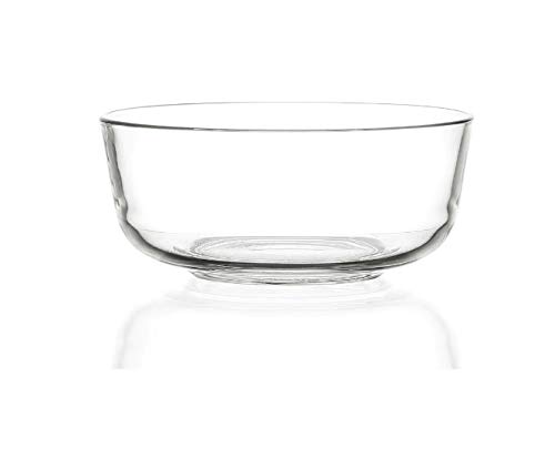 IndusBay® Toughened Glass Mixing High Borosilicate Glass Serving Bowl (1.2 litres, Transparent)