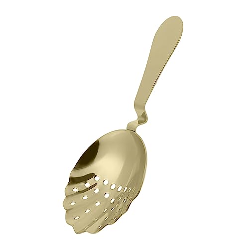 PRETYZOOM 1Pc Stainless Steel Cocktail Strainer Ergonomic Barware Strainer for Professional Mixologists Mirror Polished Design for Easy Cleaning for Filtering Fruit Drinks