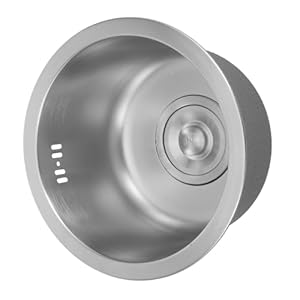 Alipis Q0941 Rundes Edelstahlspülbecken 11er Set