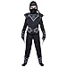 Spooktacular Creations Kids Ninja Costume, Child Boy Black Ninja Costume for Kids Toddler Halloween Dress up Party (Medium (8-10yr))