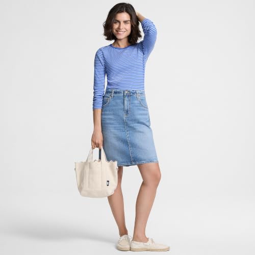 Image of Lands' End Women's Cotton Rib Knit T-Shirt