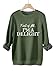 Pifnxtamy Fleece Pullover Women First of All I'm A Delight Sweatshirt Funny Sarcastic Shirts Long Sleeve Pullover Army Green