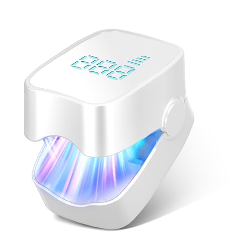 ASLAWU Nail Fungus Laser Treatment LED Light Device - Rechargeable At-Home Nail Care Tool for Toenails & Fingernails Light Therapy Device for Thick Discolored Nails (White)