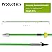 oubert 6/12 pcs 34 inch Green Bowfishing Arrows 8mm Solid Solid Fiberglass Shaft Bow Fishing Arrows with Replaceable Tips Archery Arrows for Compound Bow Recurve Bow Fishing and Hunting (6PCS)